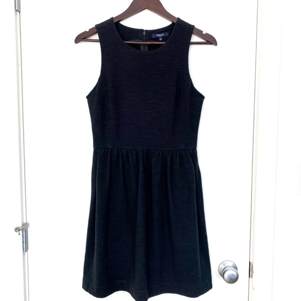 🛹 Madewell 👩‍🎓 Blackjersey Fit and Flare Dress